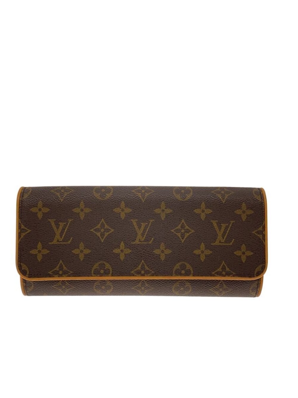 LOUIS VUITTON Pochette Twin Monogram Canvas Brown